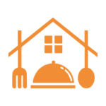 Signet des Bonner Küchenstudios: Haus mit Besteck